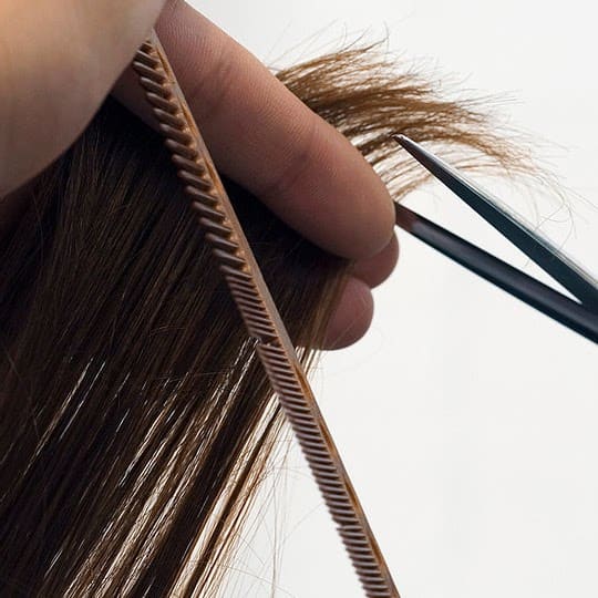 Fresh cut and blow-dry styled at Orange Eleven